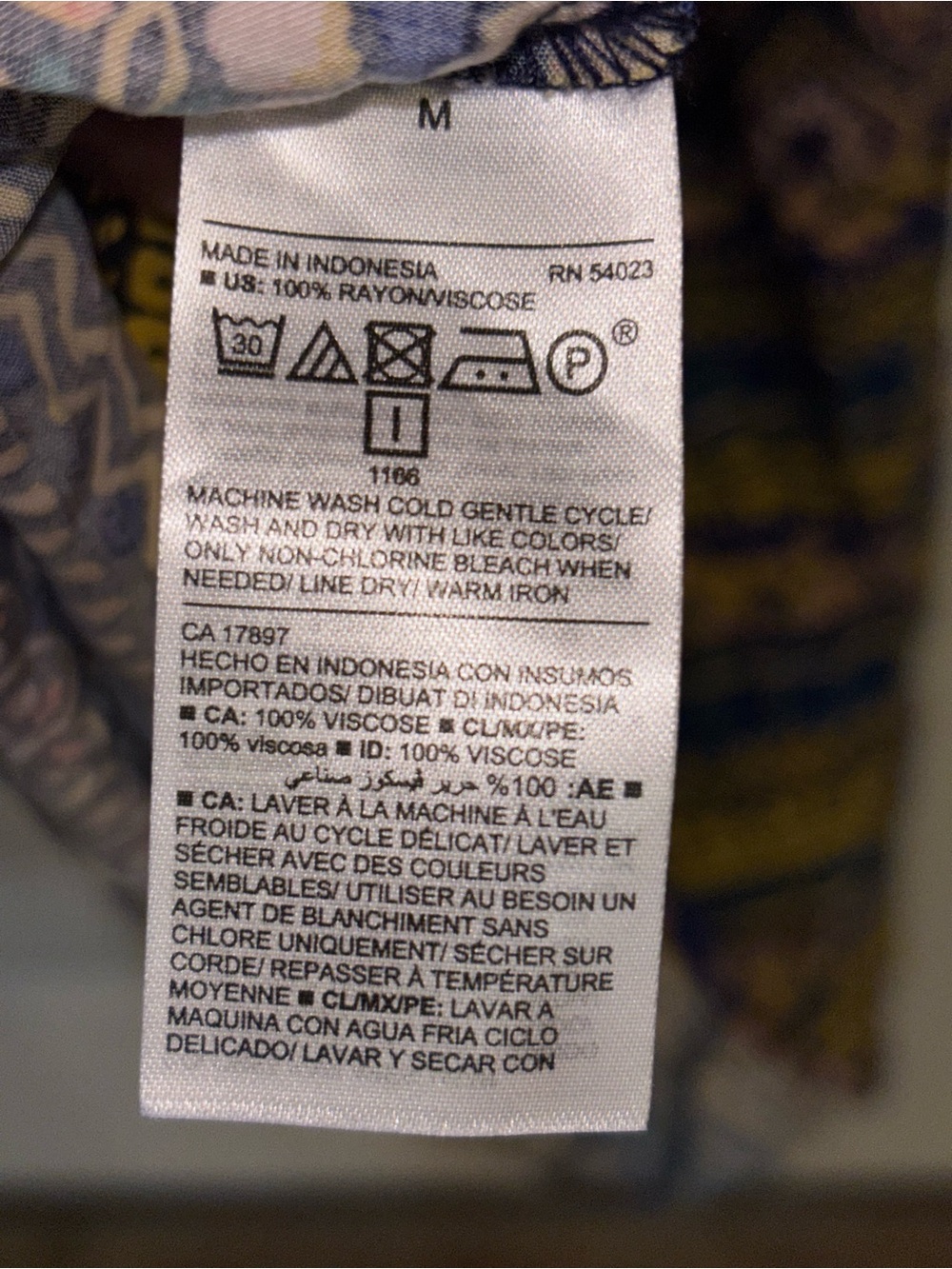 Old Navy Navy and Yellow Patterned Spaghetti-Strap Maxi Dress - Picture 5 of 7